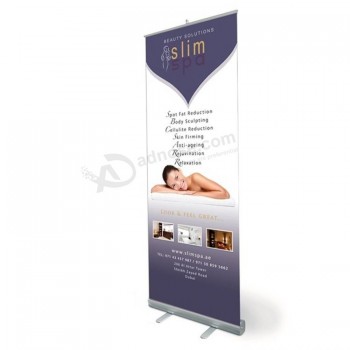 Double sided roll ups pull up banner stand diaplays