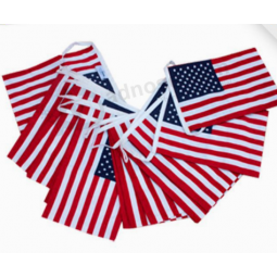 USA polyester hanging bunting flags banner with high quality and any size
