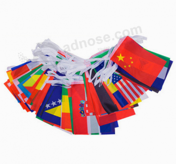 World cup top 32 country team bunting banner flag decoration banner bunting flag with high quality and any size