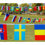 Bunting flags standard size the world cup soccer bunting sport with high quality and any size