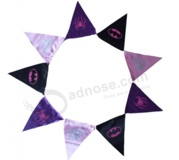 Logo print triangle pvc pennant bunting banner with high quality and any size