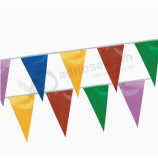 Plastic pennants flags Triangular flags PE pennant banner string flags with high quality and any size