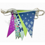 String Flags Triangle Flag Fabric Bunting Hanging Flags with any size