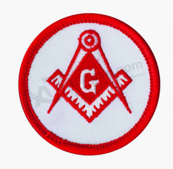 Factory made round embroidered patch for sale