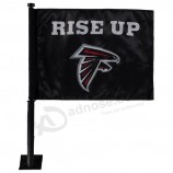 Wholesale custom 12in x 18in printed custom car window atlanta falcons flags with your logo