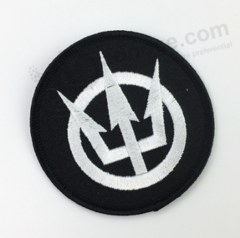 Garment heat transfer press iron on embroidered patches