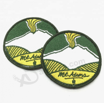 Custom applique embroidered patch garments iron on embroidered patch