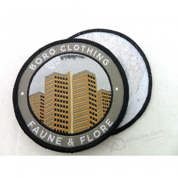 Over lock decorative fabric patches custom patches for clothes