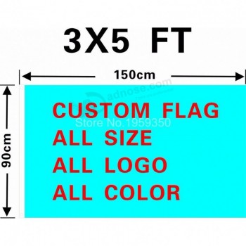 Drapeaux de plage personnalisés 3x5 en plein air drapeau de sport