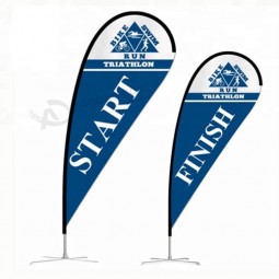 Outdoor durable flying banner advertising beach flag for advertisement with your logo