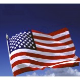 Custom outdoor decoration tool knitted polyester national flag