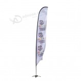 Fornitori della cina all'ingrosso personalizzato outdoor piuma teardrop beach flag