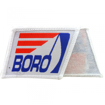 Polyester fabric school logo custom name woven patch