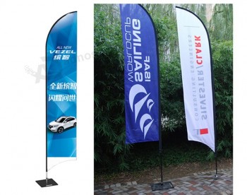 Poste de bandera de aluminio de viento de fibra de vidrio para eventos de negocios