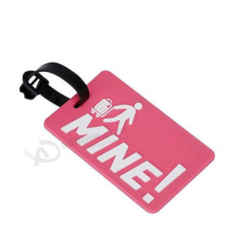 Bulk wholesale custom logo silicone luggage name tag