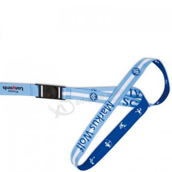 2019 high quality factory price custom polyester neck lanyards with logo for cell phone or ID card holder