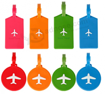 Etichette per bagagli da viaggio in silicone regalo promozionale all'ingrosso