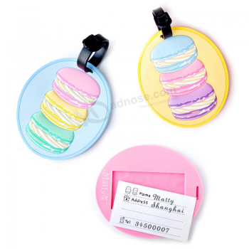 Writable fashionable rubber silicone travel baggage tag