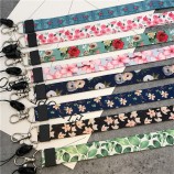 Leaves Neck Strap Lanyards for keys ID Card Gym Mobile Phone Straps USB badge holder DIY Hang Rope Lariat Lanyard