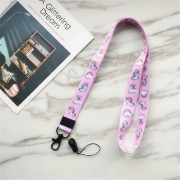 Fashion Unicorn Neck Strap pop Cartoon Lanyards for keys ID Card Gym Mobile Phone Straps USB badge holder DIY Hang Rope