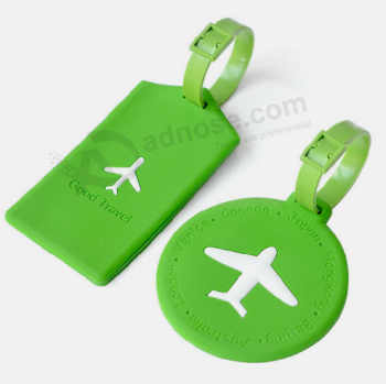 New Style soft rubber travel luggage bag tag custom