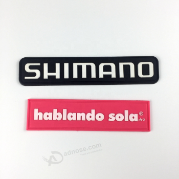 Heat transfer PVC Clothing label plastic silicone patches