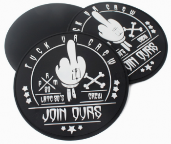 Embossed Logo rubber patch manufacturer Soft Rubber Patches for Garments