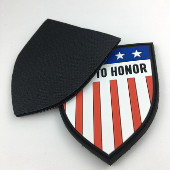 High quality customized design stick on rubber garment patches