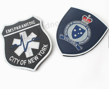 PVC patches custom logo rubber patch design for clothing