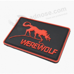 Soft silicone patches custom logo rubber clothing badges