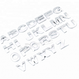 Etiqueta engomada decorativa de la letra del metal del coche 3d del fabricante de lujo
