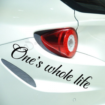 Die Cut Vinyl Adhesive Transparent Car Sticker