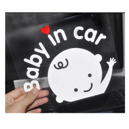 Mooie auto ondertekent plastic auto decoratieve sticker voor auto