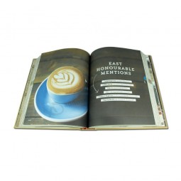 Stampa online di lusso con copertina rigida per caffè da tavolo