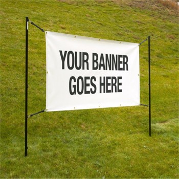 Eco-Vriendelijke outdoor canvas banner gaas hek banner reclame gelamineerde frontlit flex banner