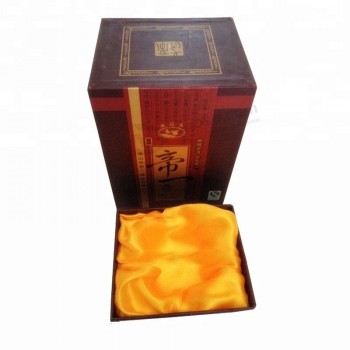 2мм Grey board Luxury paper red wine box packaging