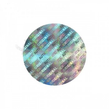 Pegatina holográfica redonda de pvc propia-Adhesivo adhesivo