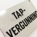 Logotipo da moda personalizado tag de logotipo de metal de alumínio reflexivo