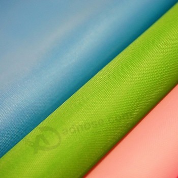 40 colors in stock waterproof lining fabric polyester 190t taffeta with PU coated
