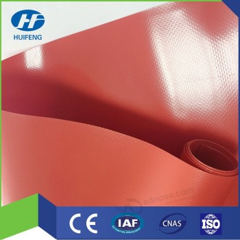 Orange Color PVC Coated Tarpaulin with high quality