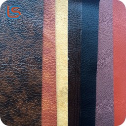 Semi PU leather for sofa chair bed cover embossed sofa leather cover