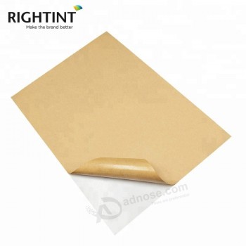 Factory Direct Supply Good Ink Absorption A4 Self Adhesive Kraft Paper Rolls with high quality