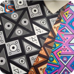 Handbag leather material with colorful design popular transfer film printing