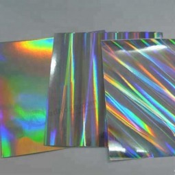 Papel de etiqueta de cerveja holograma holográfico metalizado papel