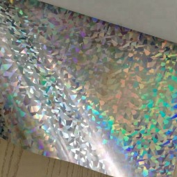 Papier de transfert holographique métallique imprimable arc-en-ciel pour impression