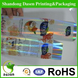 Wholesale custom high quality laser bopp/pet holographic metallized film laminated paper