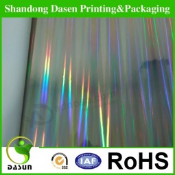 PET Holographic Transparent Rainbow Glitter paper with high quality