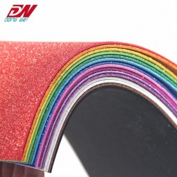 Eva espuma brilhante colorido artesanal glitter folha de plástico crianças diy materiais artesanais