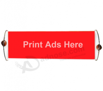 Hand held roll up retractable Rolling Hand Scroll Banner