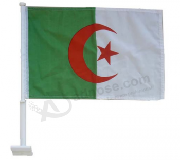 Custom size 30*45cm polyester fabric car window flag with high quality and any size